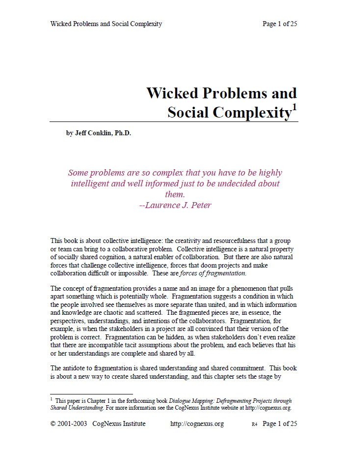 critical essay wicked problems in the age of uncertainty