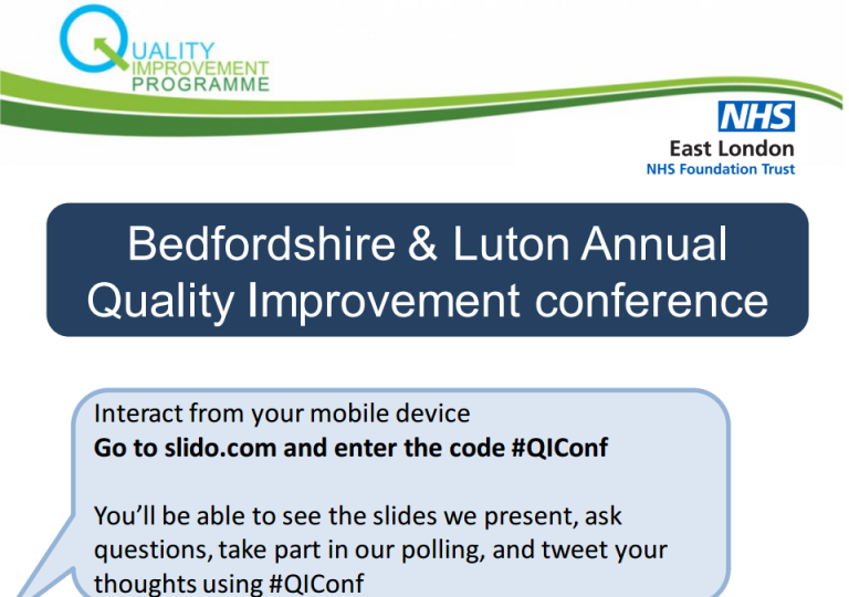 2017 Bedfordshire & Luton QI Conference Slides