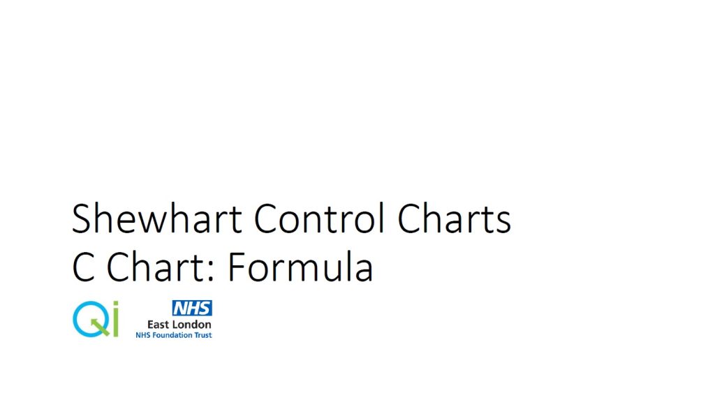 C Chart Formula - Quality Improvement - ELFT