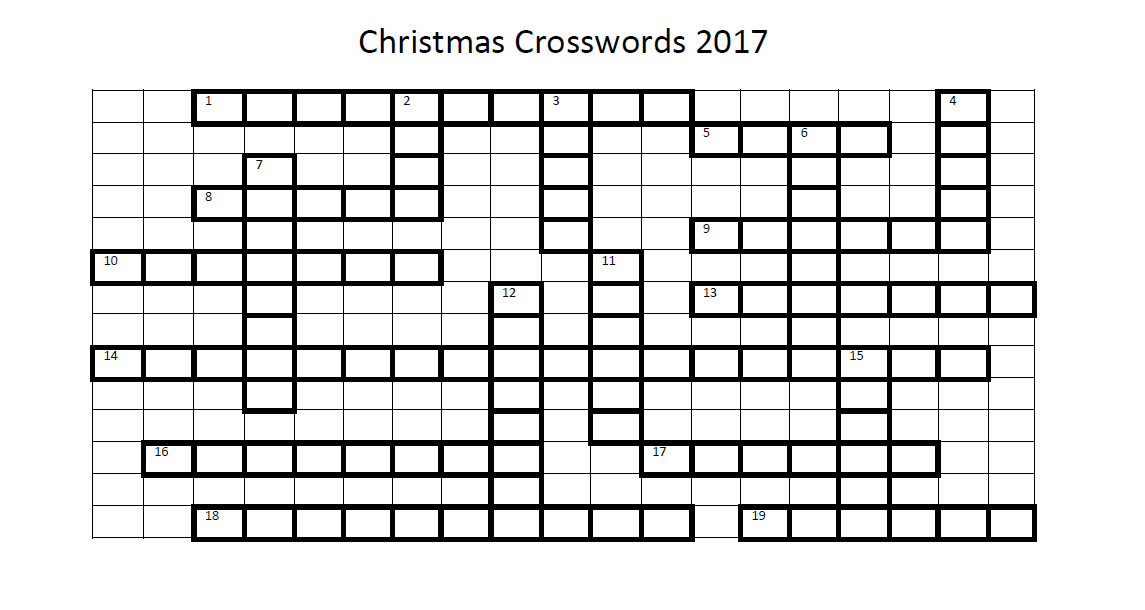Christmas Crossword 2017!