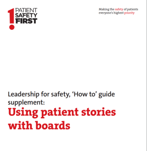 Patient Safety First - Quality Improvement - ELFT