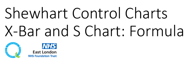 X-Bar and S Chart