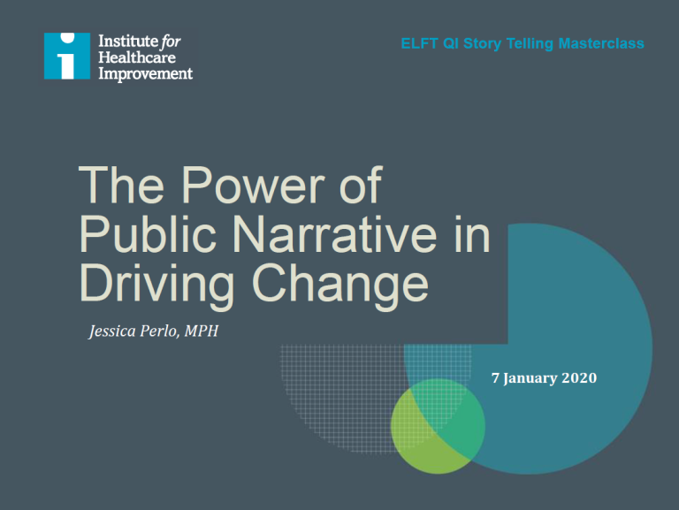 The Power of Public Narrative in Driving Change