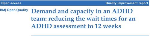 Demand and Capacity in an ADHD Team