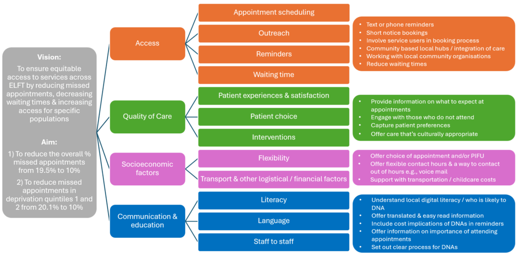 Image of driver diagram showing the programme theory of change