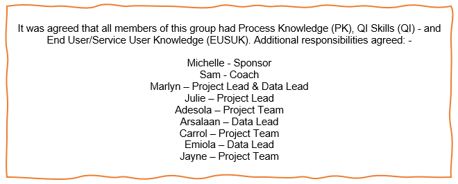 Details of the project team