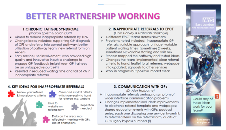 Image showing ways for better partnership working