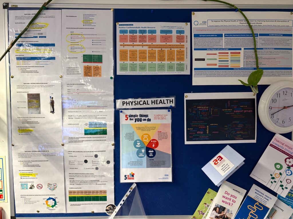 Physical health notice board