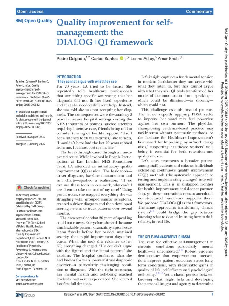 Quality improvement for self-management: the DIALOG+QI framework