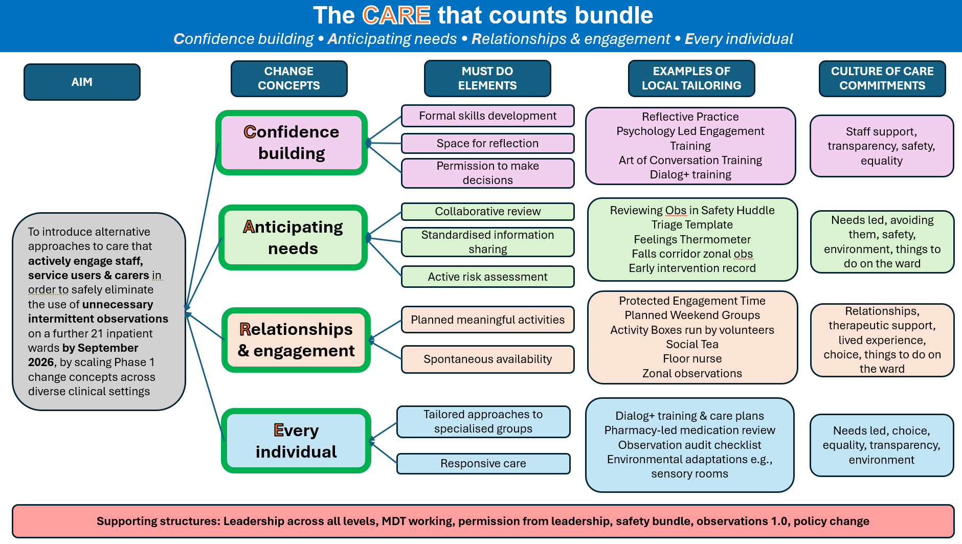 Driver diagram based on the CARE bundle